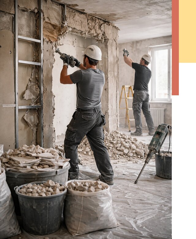 Демонтажные работы в Петропавловске-Камчатском от 2797 руб. — услуги и цена под ключ | ОТДЕЛОЧНИК-Птк