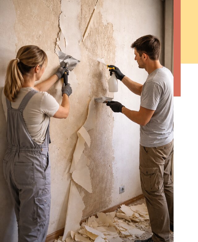 Снятие старых обоев в Петропавловске-Камчатском от 5440 руб. под ключ недорого | ОТДЕЛОЧНИК-Птк