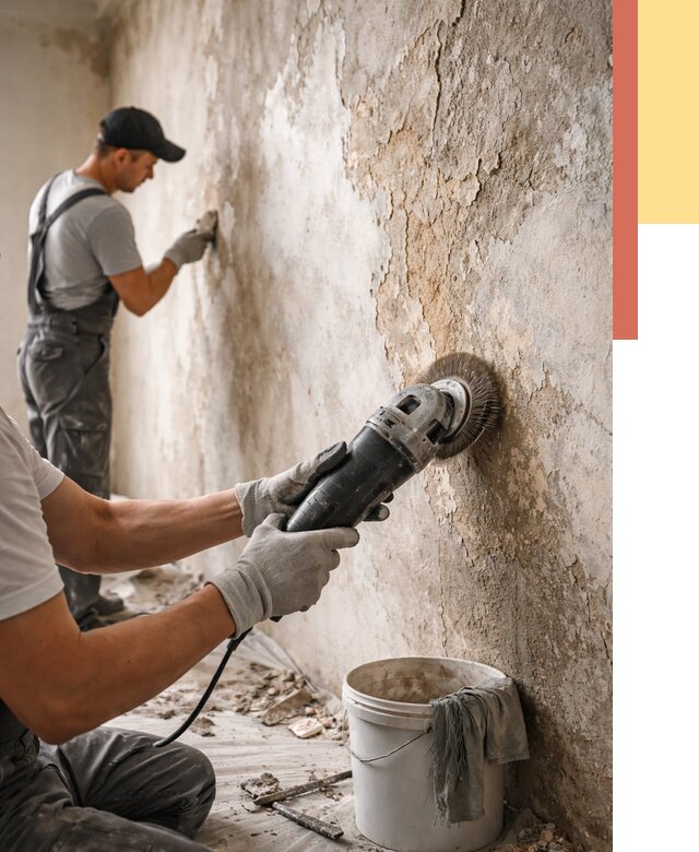 Снятие и удаление краски со стен в Петропавловске-Камчатском от 2176 руб. — ОТДЕЛОЧНИК-Птк