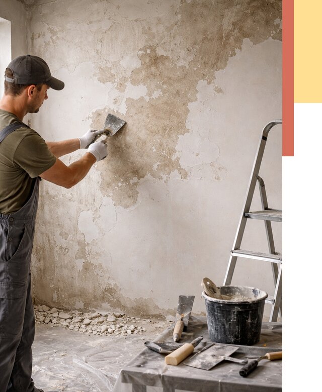 Снятие старой шпаклевки в Петропавловске-Камчатском от 1917 руб. — быстро и недорого | ОТДЕЛОЧНИК-Птк