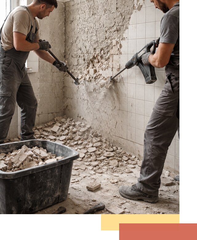 Демонтаж плитки со стен в Петропавловске-Камчатском быстро и аккуратно