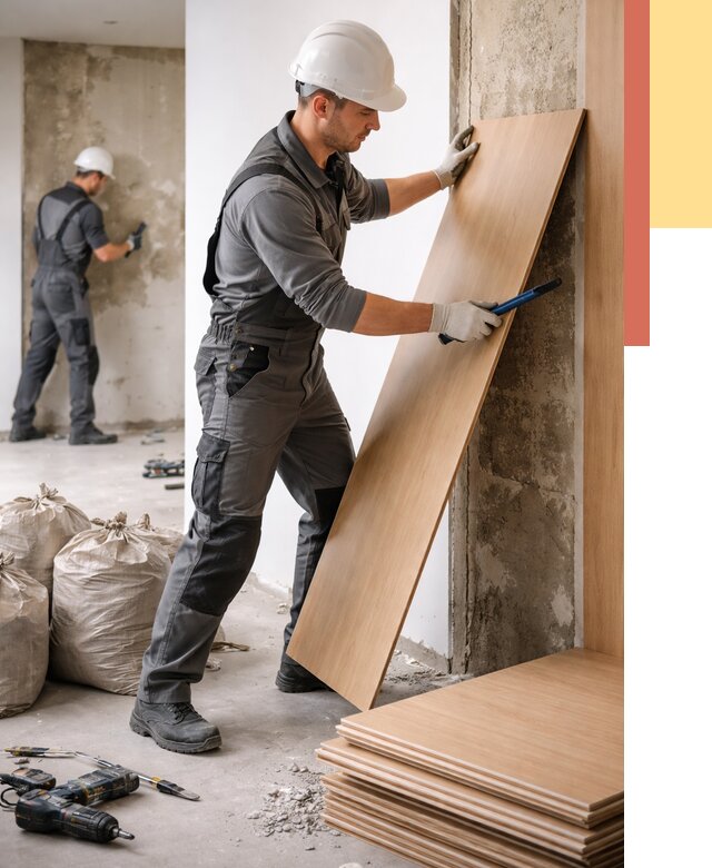 Демонтаж стеновых панелей в Петропавловске-Камчатском от 3626 руб. за м² быстро и недорого | ОТДЕЛОЧНИК-Птк