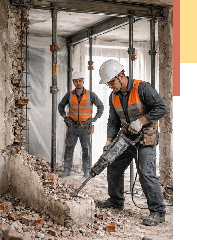 Снос несущих стен в Петропавловске-Камчатском от 10620 руб. — демонтаж несущей стены под ключ | ОТДЕЛОЧНИК-Птк