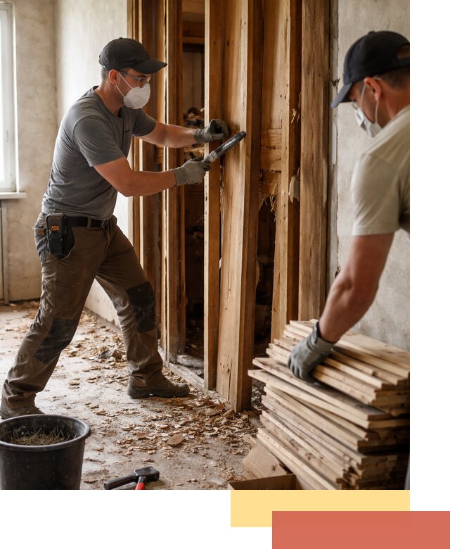 Демонтаж деревянных перегородок в Петропавловске-Камчатском быстро и аккуратно