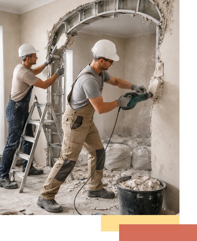 Демонтаж гипсокартонной арки в Петропавловске-Камчатском быстро и аккуратно