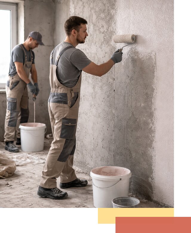 Нанесение бетоноконтакта на стены в Петропавловске-Камчатском для последующей отделки