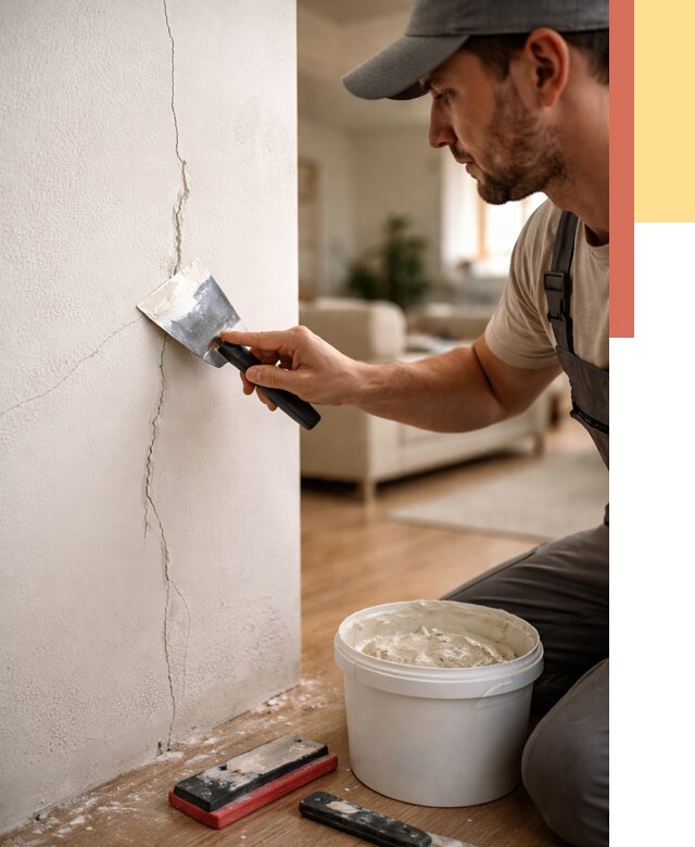 Заделка трещин и сколов в Петропавловске-Камчатском от 2538 руб. — быстро и недорого | ОТДЕЛОЧНИК-Птк