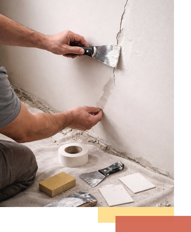 Заделка трещин и сколов в стенах и потолках в Петропавловске-Камчатском