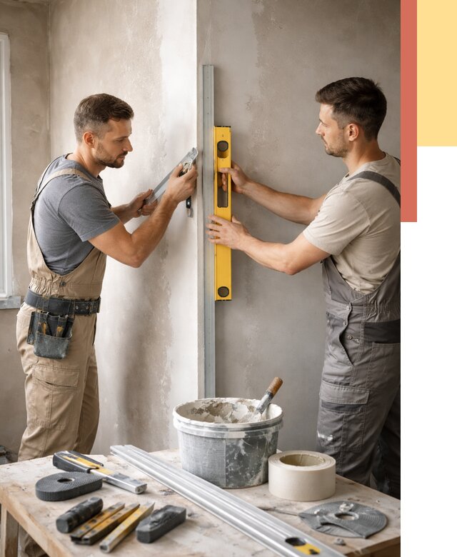 Выведение углов стен в Петропавловске-Камчатском от 1917 руб. быстро и недорого | ОТДЕЛОЧНИК-Птк