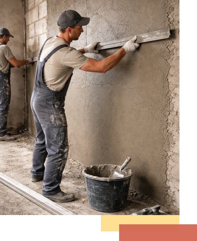 Штукатурка стен цементно-песчаная в Петропавловске-Камчатском профессионально