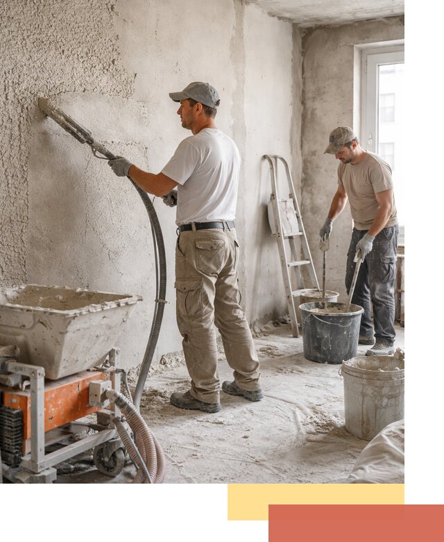 Машинная штукатурка стен в Петропавловске-Камчатском — быстро и качественно