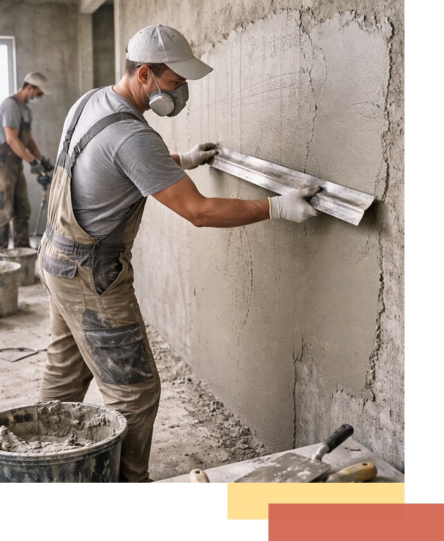 Штукатурка бетонных стен в Петропавловске-Камчатском качественно и долговечно