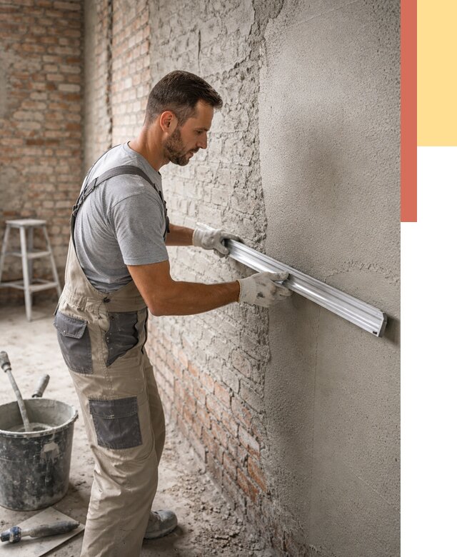 Штукатурка кирпичных стен в Петропавловске-Камчатском от 4662 руб/м2 — быстро и недорого | ОТДЕЛОЧНИК-Птк