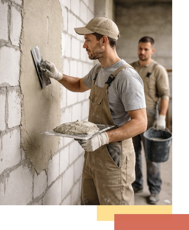 Штукатурка стен из газобетона в Петропавловске-Камчатском под ключ