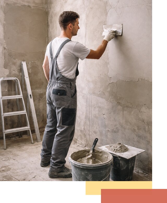 Штукатурка стен в ванной под ключ в Петропавловске-Камчатском