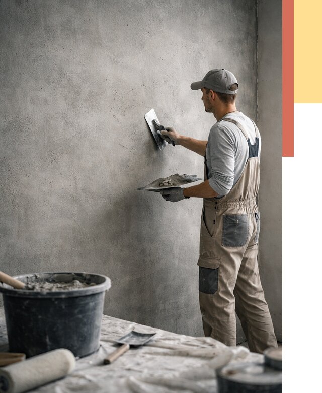 Декоративная штукатурка под бетон в Петропавловске-Камчатском от 2590 руб./м² — нанесение под ключ | ОТДЕЛОЧНИК-Птк