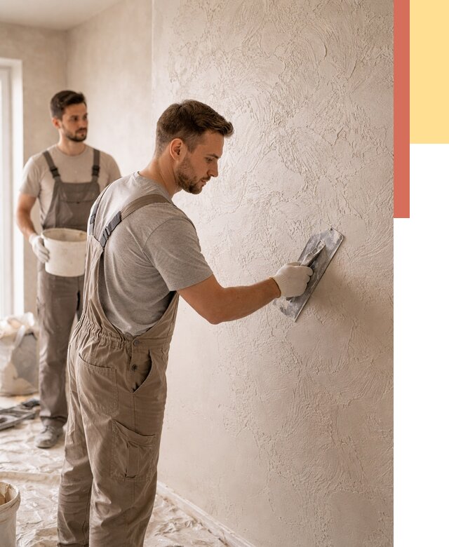 Фактурная штукатурка стен в Петропавловске-Камчатском от 4352 руб./м² — заказать под ключ | ОТДЕЛОЧНИК-Птк