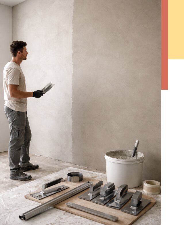 Нанесение микроцемента на стены в Петропавловске-Камчатском от 3316 руб./м2 под ключ | ОТДЕЛОЧНИК-Птк