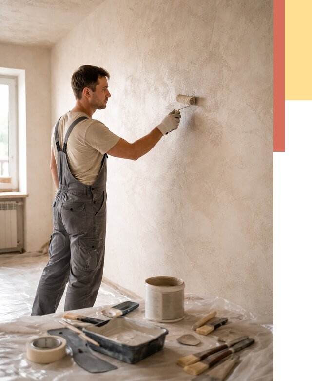 Нанесение лессирующей краски по декоративке в Петропавловске-Камчатском от 1813 руб. | ОТДЕЛОЧНИК-Птк