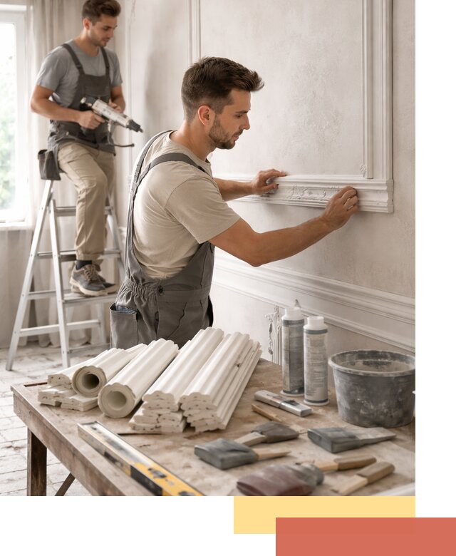 Монтаж лепнины на стены в Петропавловске-Камчатском профессионально и качественно