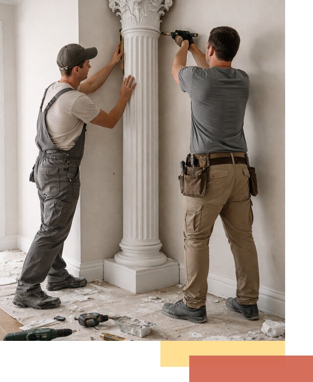 Установка декоративных колонн в Петропавловске-Камчатском под ключ