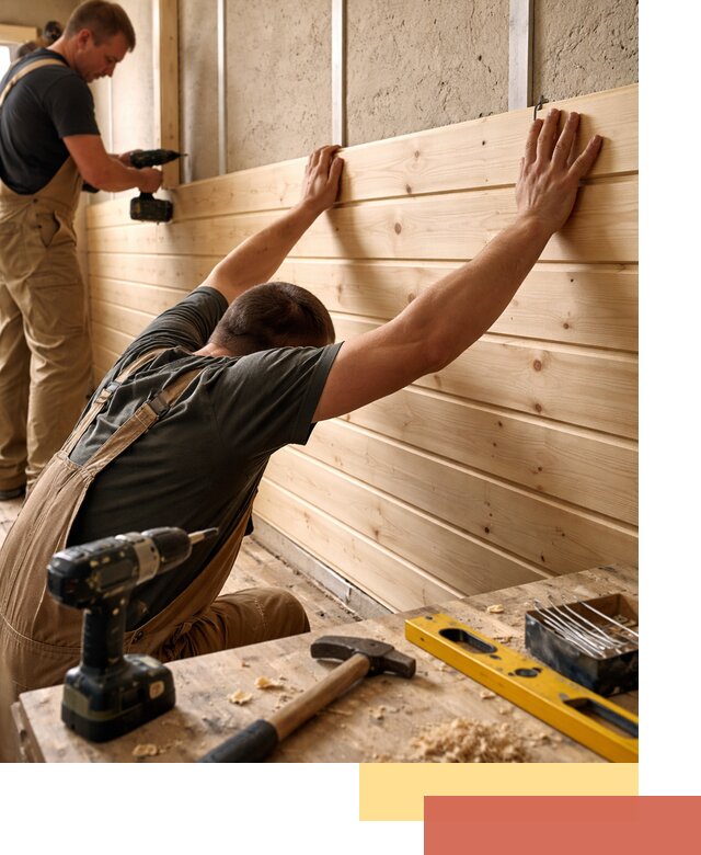 Монтаж деревянной вагонки на стены в Петропавловске-Камчатском быстро и качественно