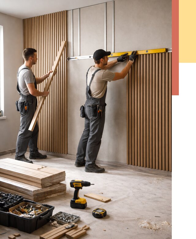 Монтаж реечных панелей на стены в Петропавловске-Камчатском от 1243 руб. — быстро и недорого | ОТДЕЛОЧНИК-Птк