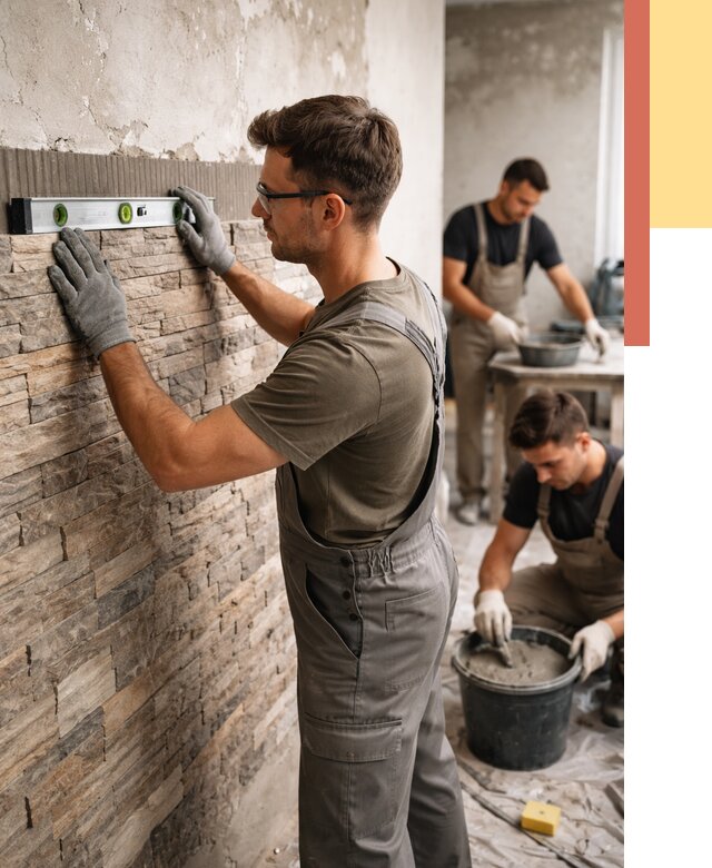 Монтаж искусственного камня в Петропавловске-Камчатском от 4662 руб. под ключ | ОТДЕЛОЧНИК-Птк