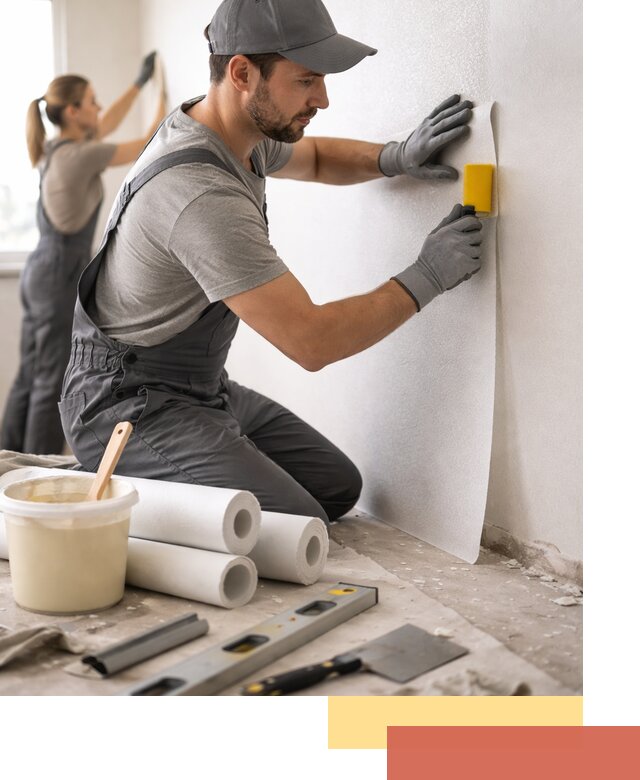 Поклейка стеклообоев профессионально в Петропавловске-Камчатском