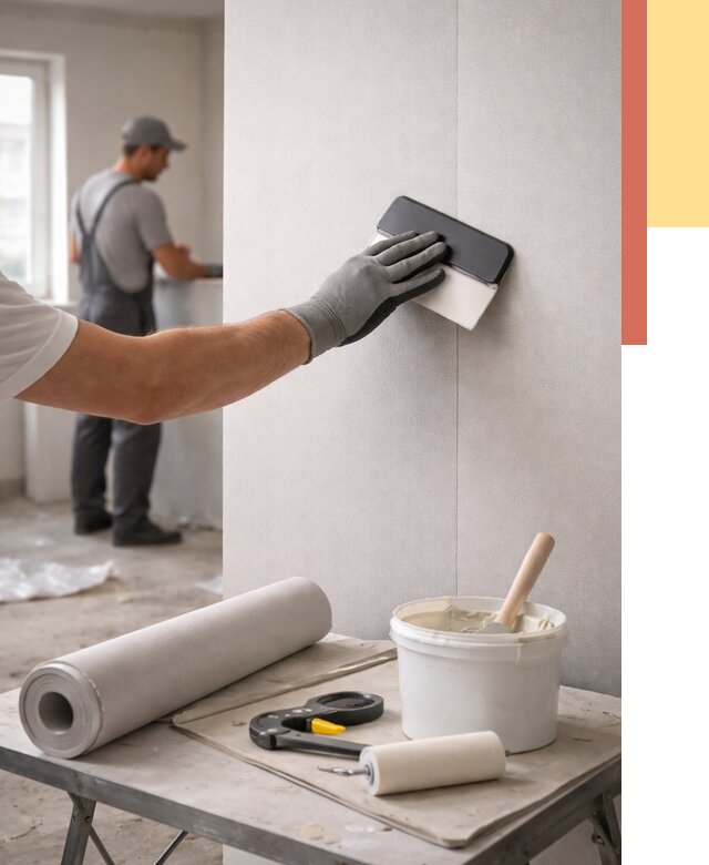 Поклейка обоев под покраску в Петропавловске-Камчатском от 3626 руб. за м2 | ОТДЕЛОЧНИК-Птк