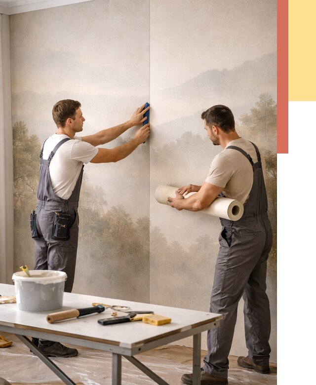 Поклейка фотообоев в Петропавловске-Камчатском от 8807 руб/м² — быстро и недорого | ОТДЕЛОЧНИК-Птк