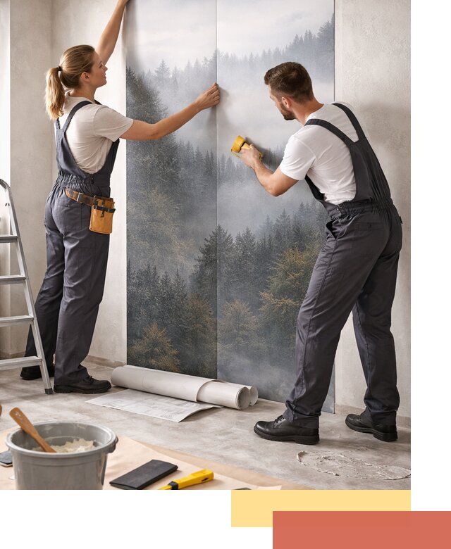 Поклейка фотообоев профессионально в Петропавловске-Камчатском под ключ