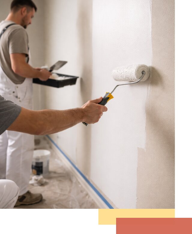 Покраска стен акриловой краской профессионально в Петропавловске-Камчатском