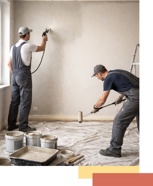 Покраска стен моющейся краской и защита поверхностей в Петропавловске-Камчатском