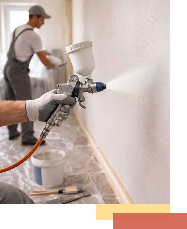 Покраска стен краскопультом в Петропавловске-Камчатском быстро и качественно