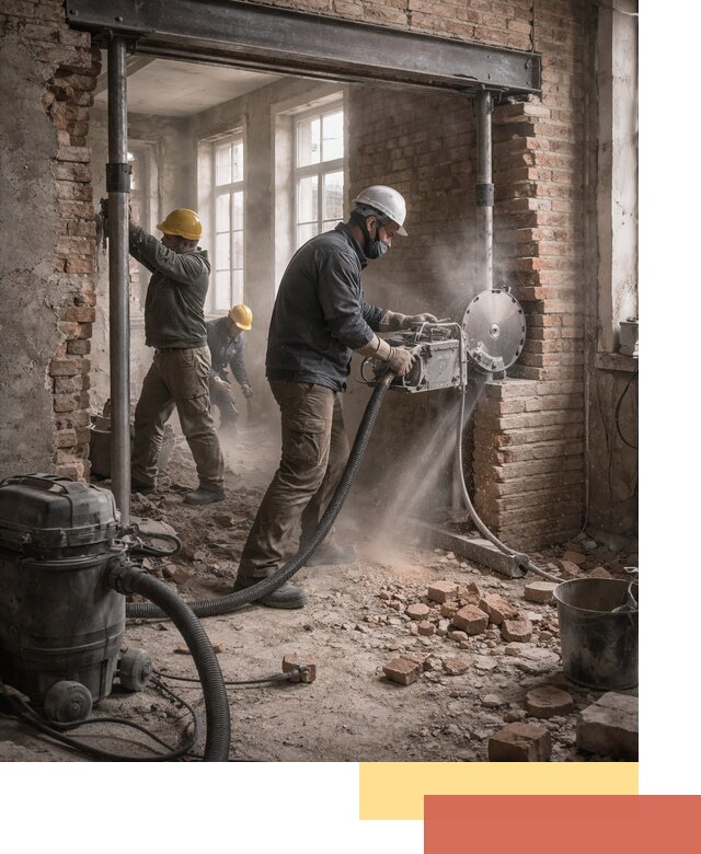 Прорезка проема в стене под дверной или оконный проем в Петропавловске-Камчатском