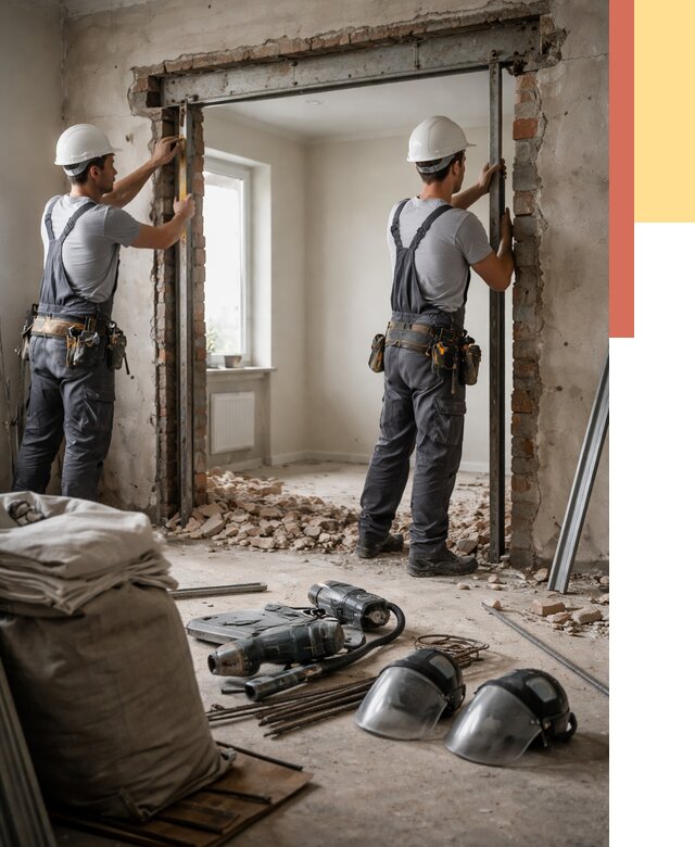 Расширение дверного проема в Петропавловске-Камчатском от 12951 руб. под ключ | ОТДЕЛОЧНИК-Птк