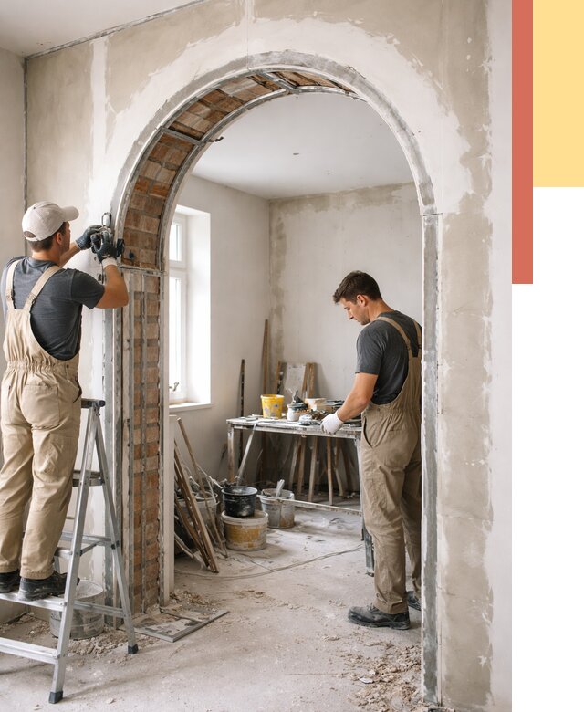 Устройство арочного проема в Петропавловске-Камчатском от 9843 руб. под ключ — быстро и недорого | ОТДЕЛОЧНИК-Птк