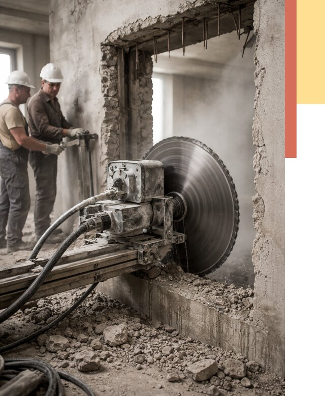 Алмазная резка проемов в Петропавловске-Камчатском от 4662 руб. быстро и недорого | ОТДЕЛОЧНИК-Птк