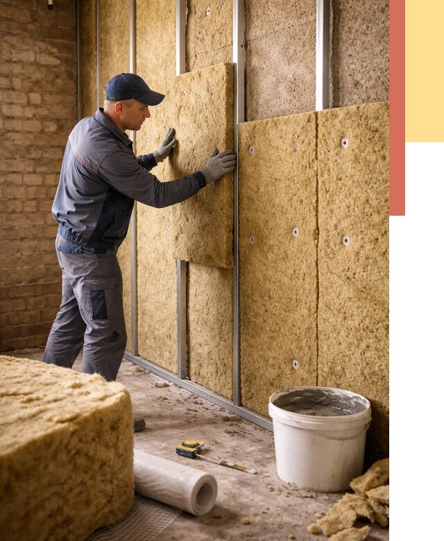 Утепление стен минватой в Петропавловске-Камчатском от 1399 руб./м2 — недорого и быстро | ОТДЕЛОЧНИК-Птк