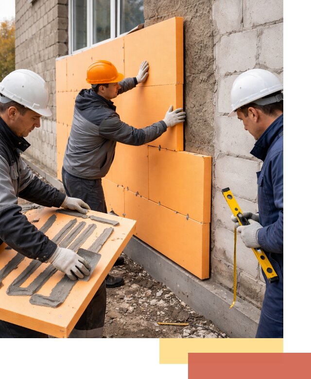 Утепление фасада пеноплексом под ключ в Петропавловске-Камчатском
