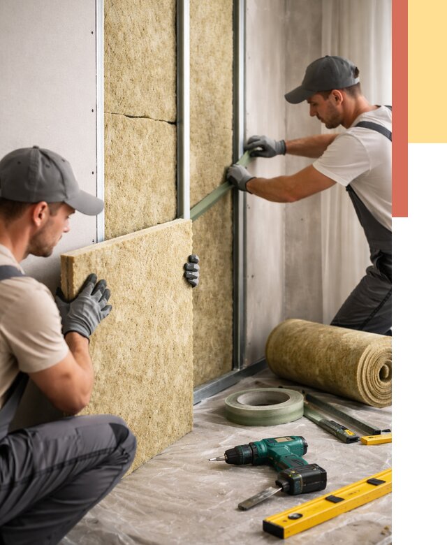 Шумоизоляция стен в Петропавловске-Камчатском под ключ от 1917 руб. | ОТДЕЛОЧНИК-Птк