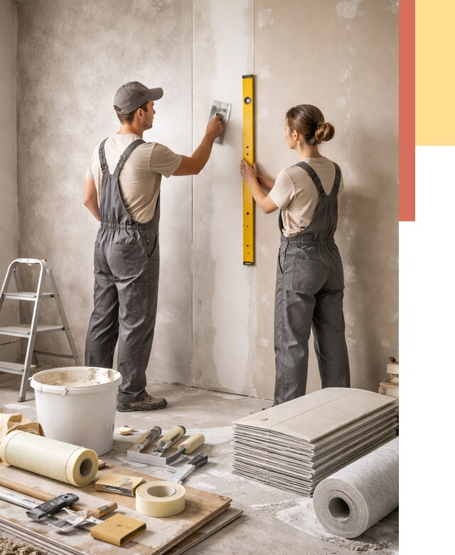 Отделка стен в Петропавловске-Камчатском от 1554 руб/м² — недорого, быстро, под ключ | ОТДЕЛОЧНИК-Птк