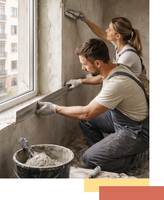 Штукатурка откосов дверей и окон профессионально в Петропавловске-Камчатском