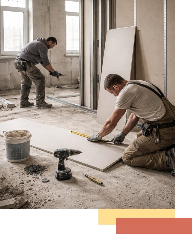 Кладка перегородок из ПГП под ключ в Петропавловске-Камчатском