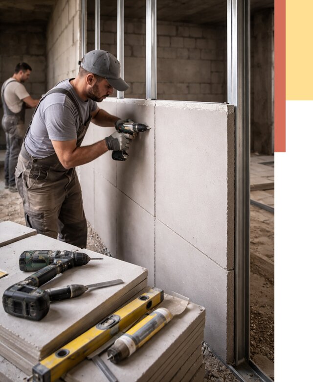 Кладка влагостойких перегородок ПГП в Петропавловске-Камчатском от 1243 руб. под ключ | ОТДЕЛОЧНИК-Птк