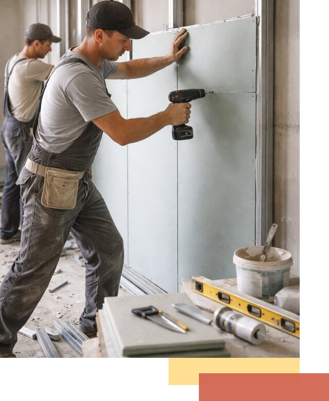 Кладка влагостойких перегородок ПГП в Петропавловске-Камчатском