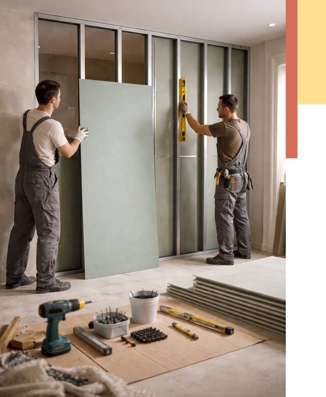 Перегородка из влагостойкого гипсокартона в Петропавловске-Камчатском от 4973 руб. — монтаж под ключ | ОТДЕЛОЧНИК-Птк