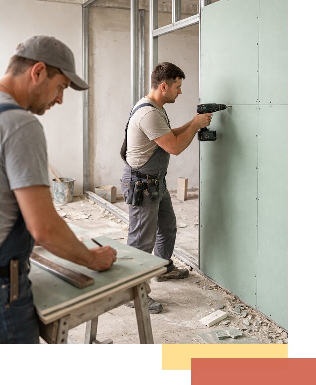 Перегородки из влагостойкого гипсокартона под ключ в Петропавловске-Камчатском