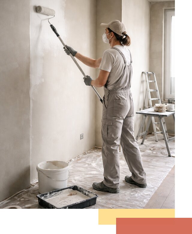 Покраска перегородок из гипсокартона в Петропавловске-Камчатском качественно и недорого